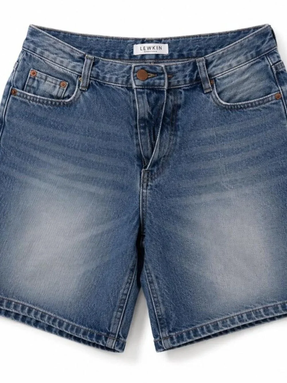 Lewkin blue denim jorts